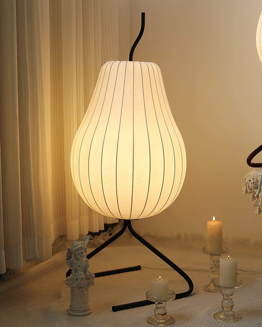 Pear Silk Floor Lamp