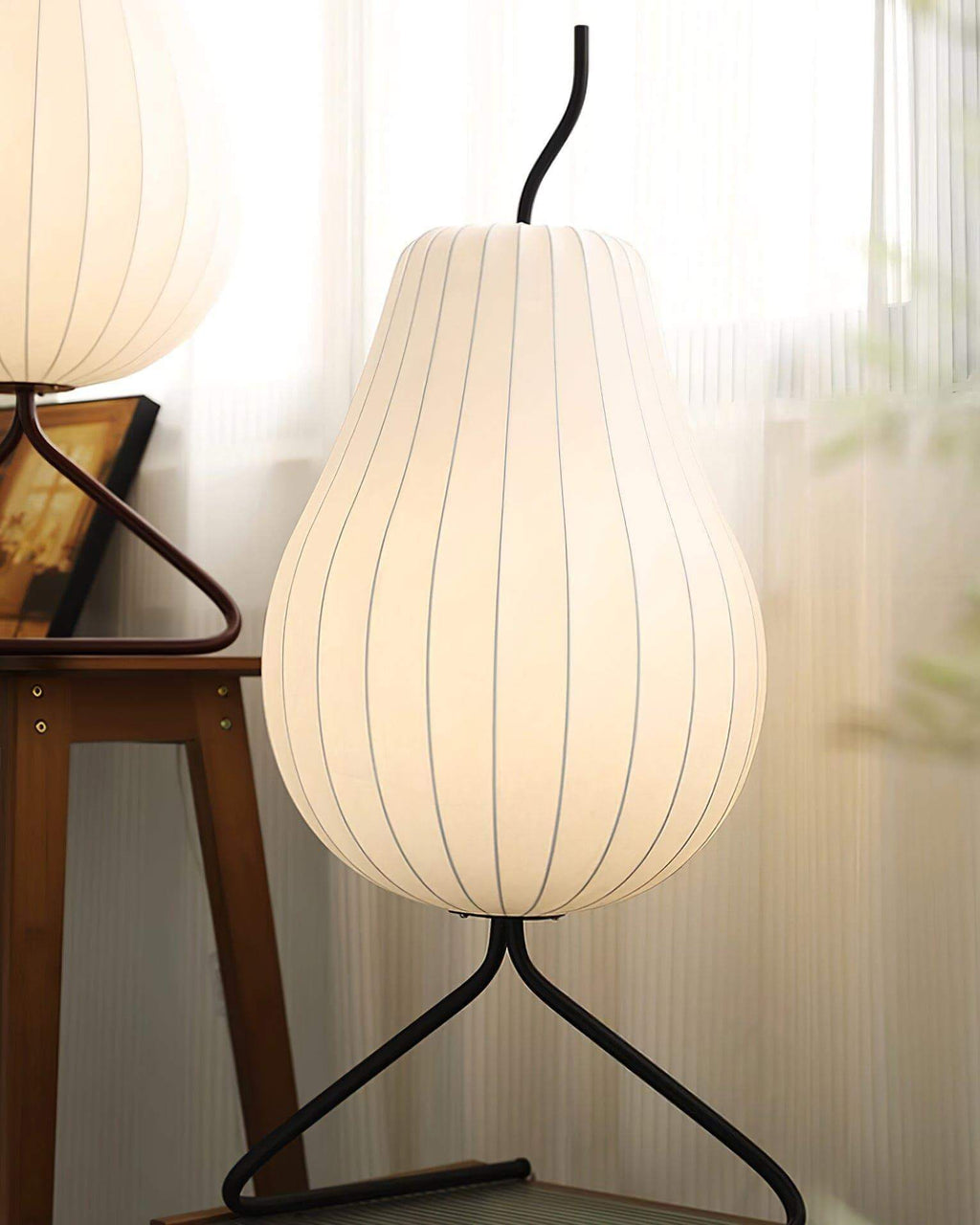Pear Silk Floor Lamp