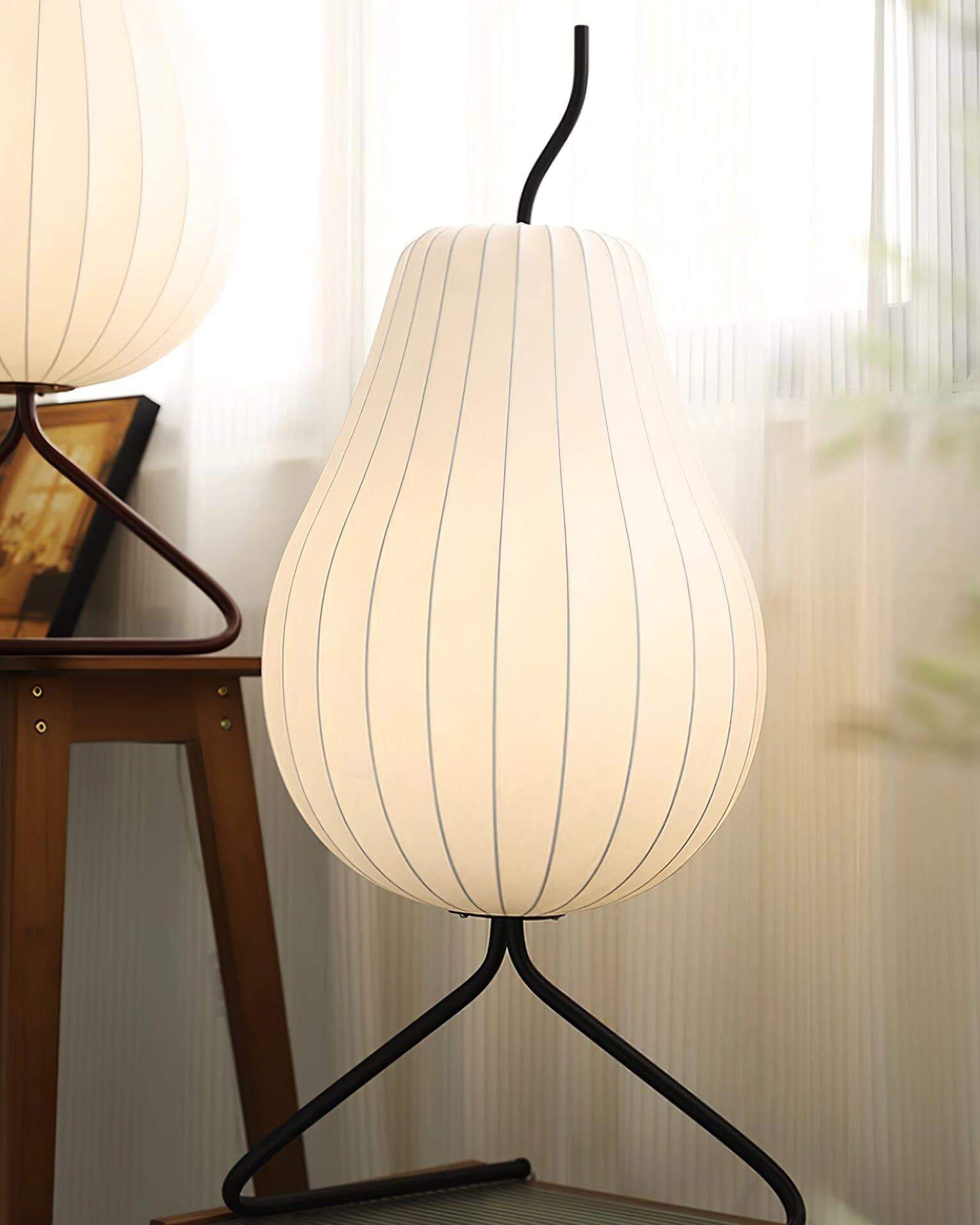 Pear Silk Floor Lamp
