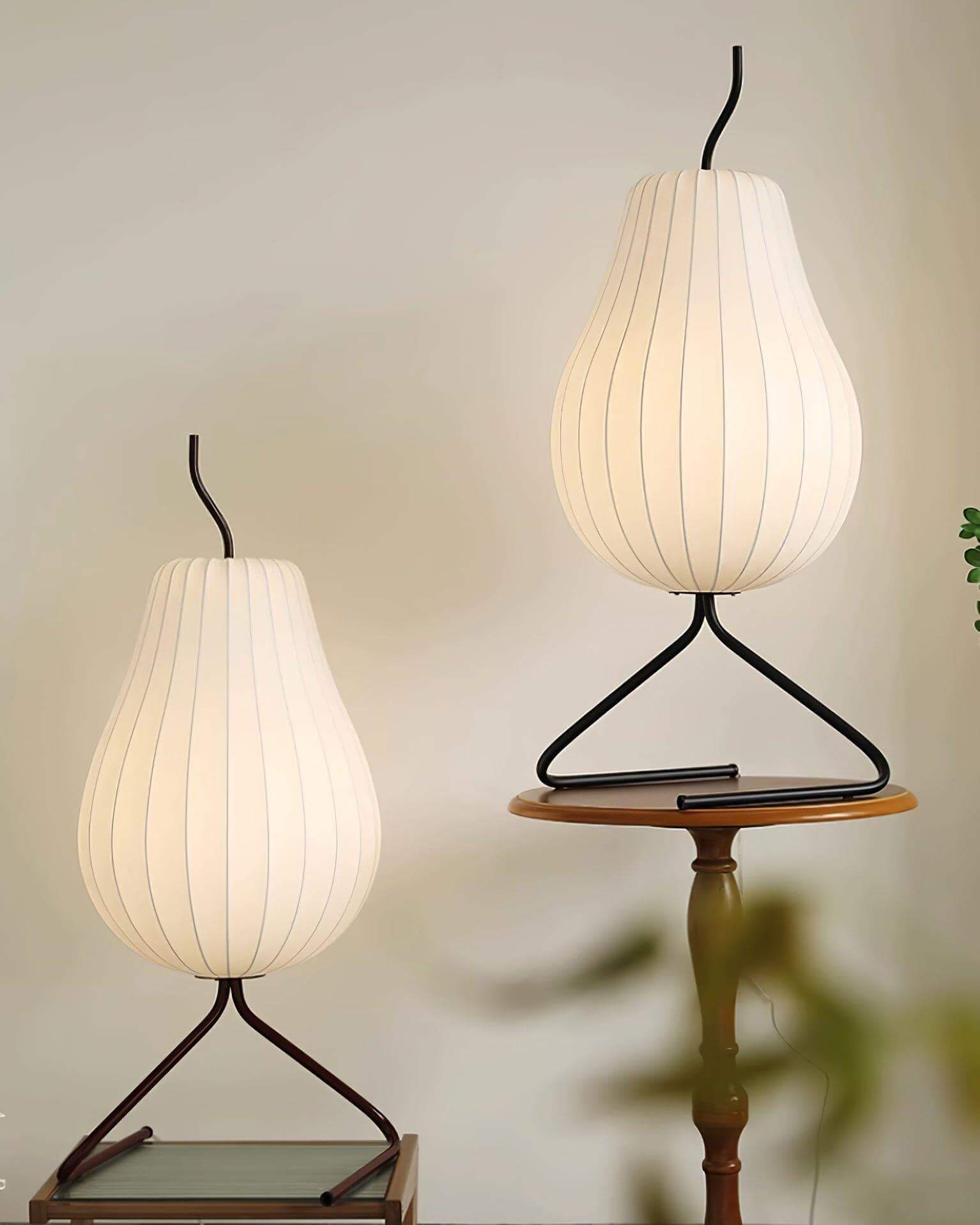 Pear Silk Floor Lamp