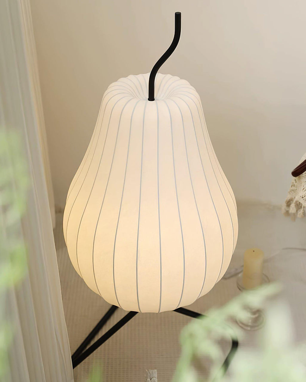 Pear Silk Floor Lamp