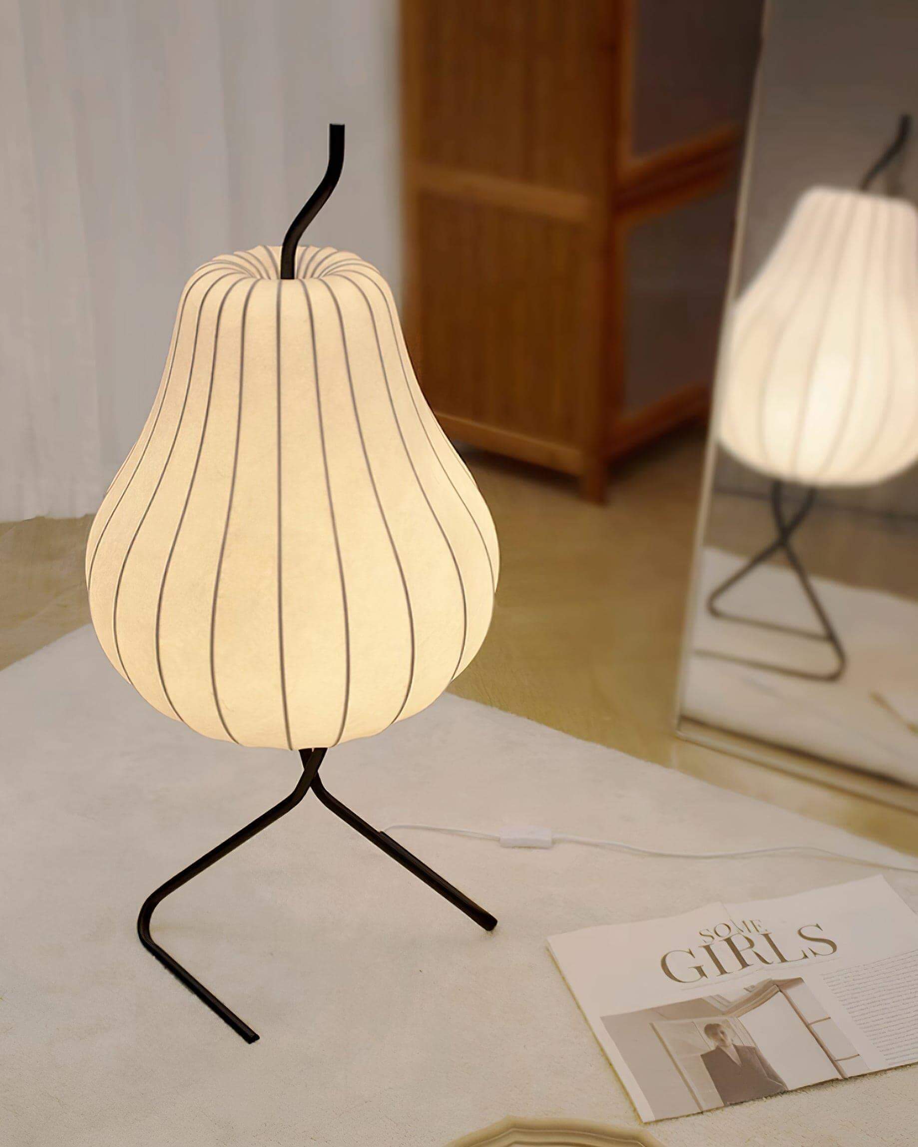 Pear Silk Floor Lamp