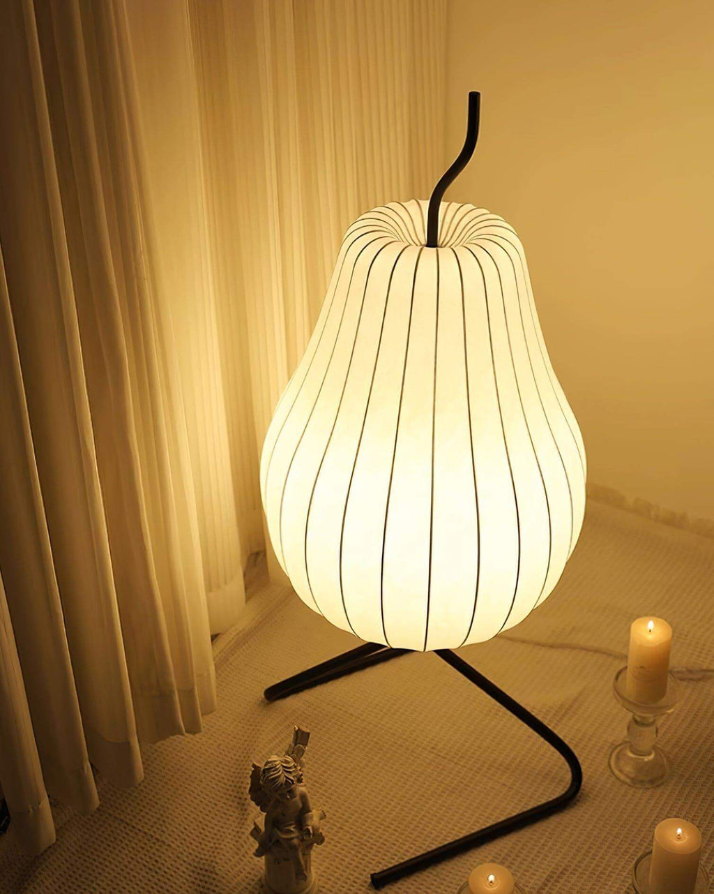Pear Silk Floor Lamp