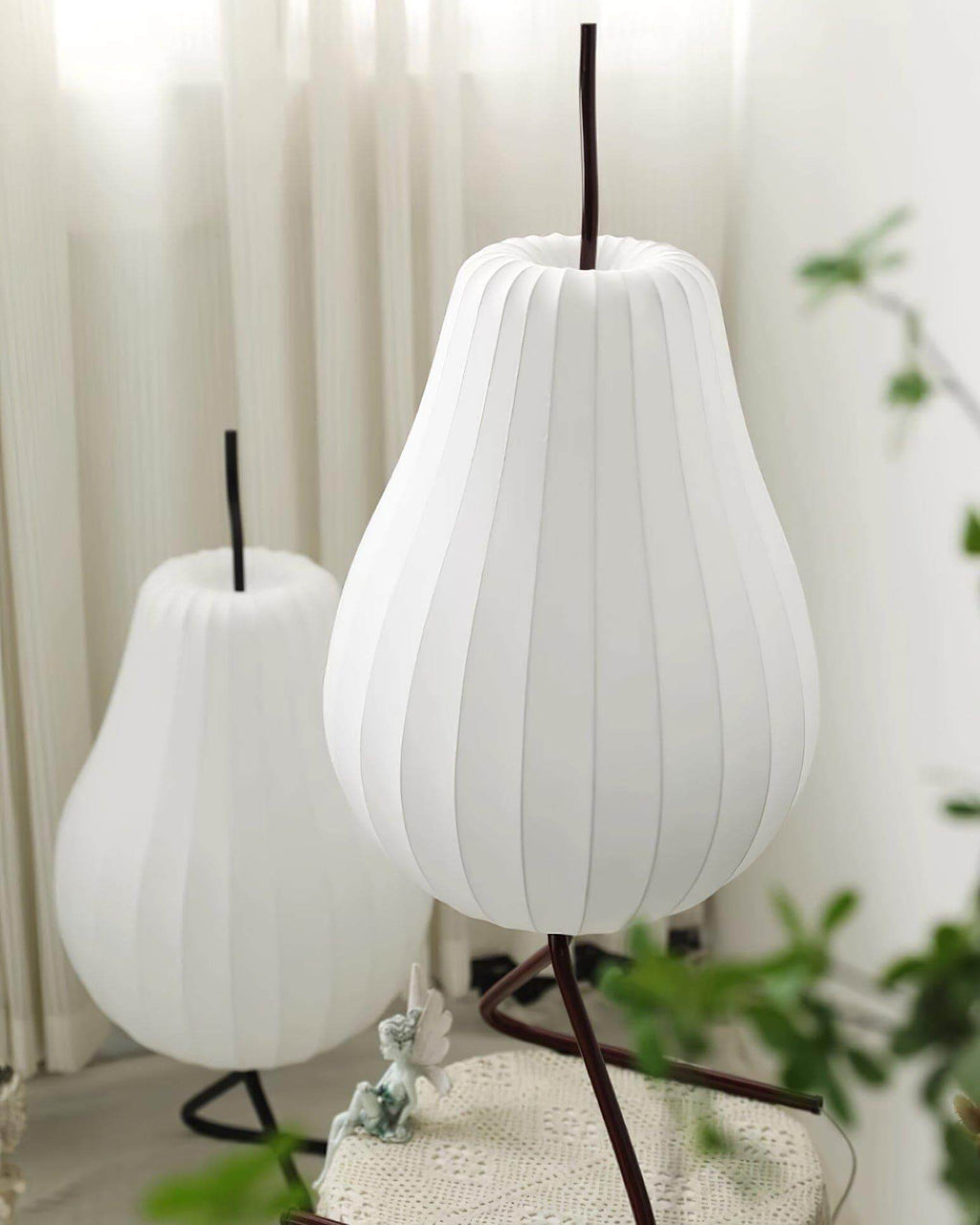 Pear Silk Floor Lamp