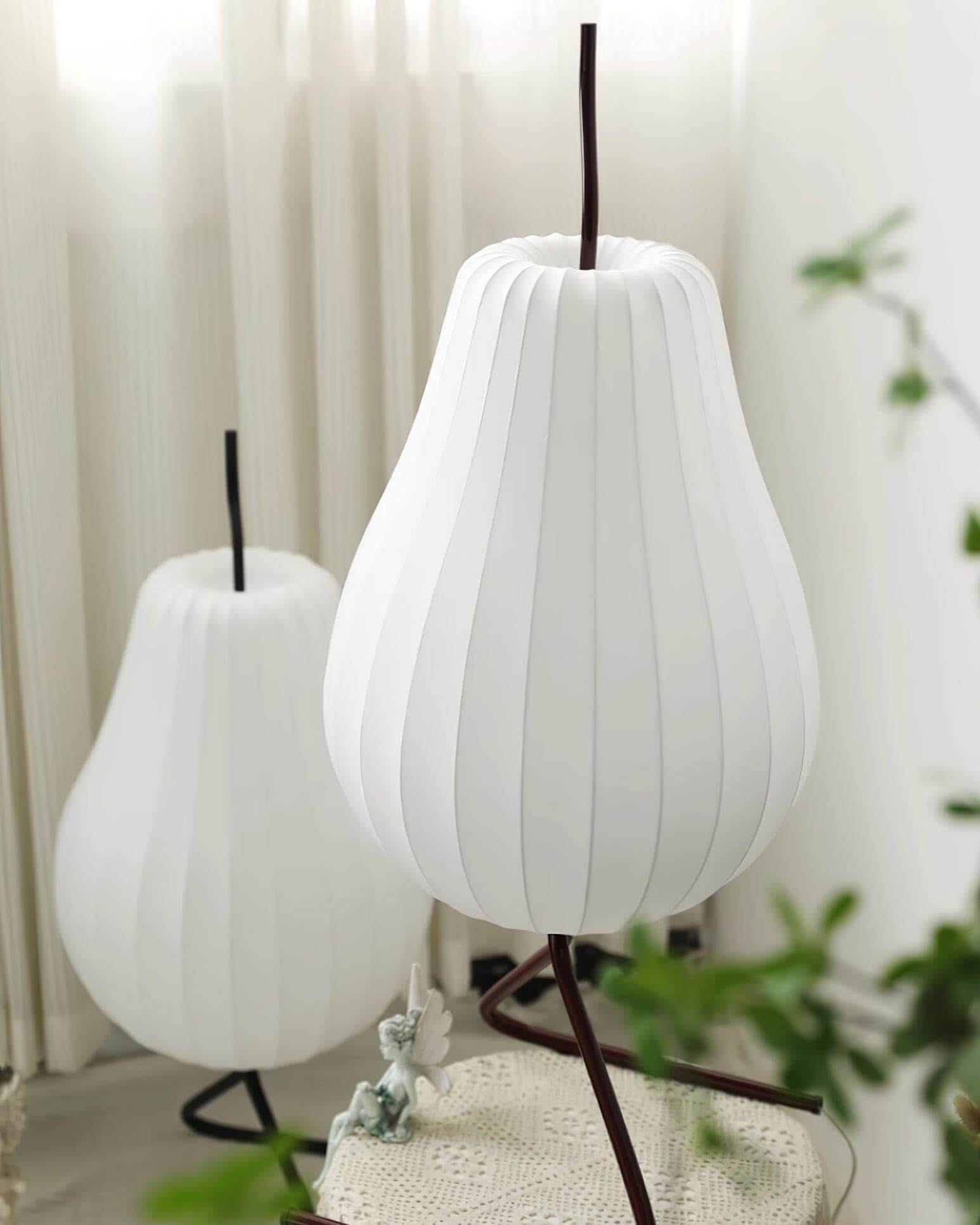 Pear Silk Floor Lamp