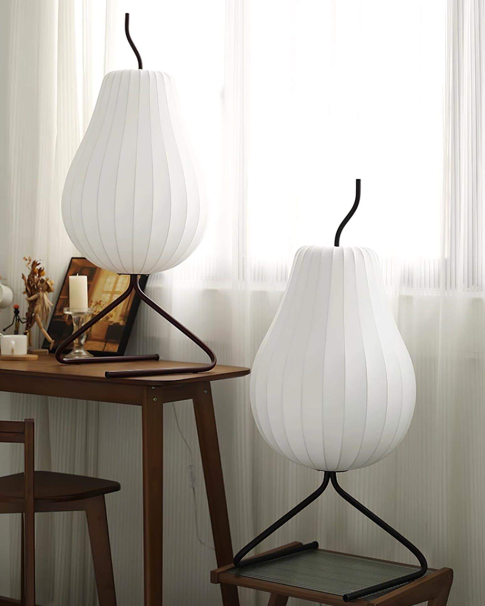 Pear Silk Floor Lamp