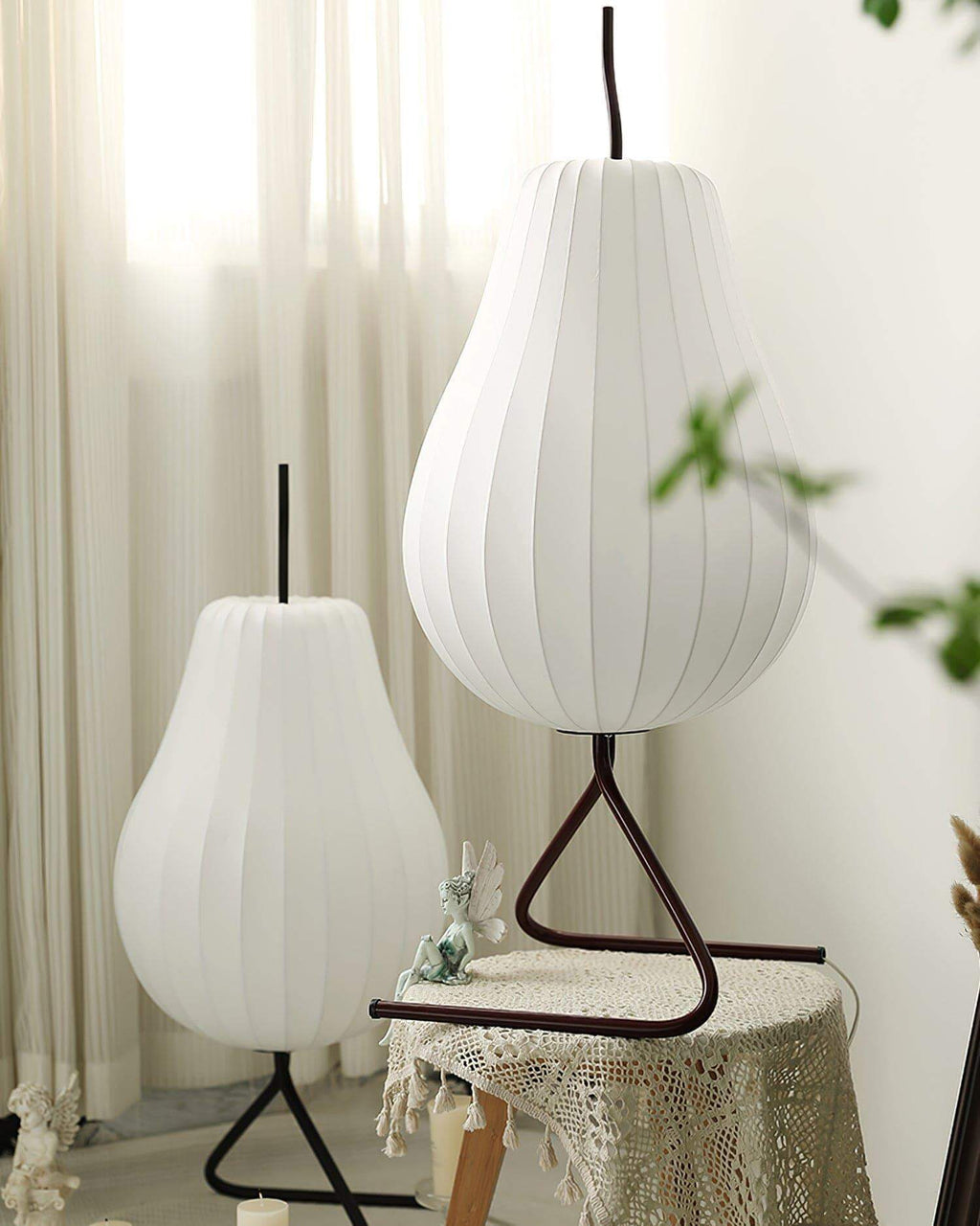 Pear Silk Floor Lamp