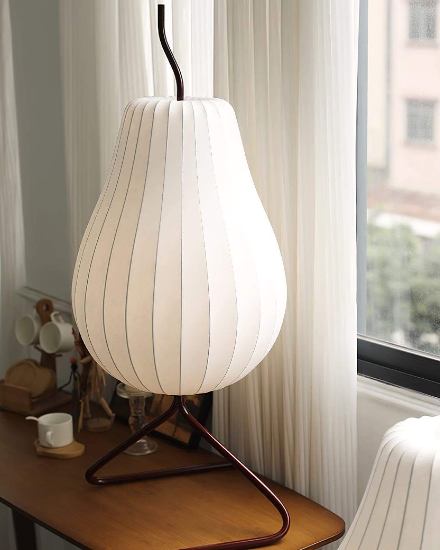 Pear Silk Floor Lamp