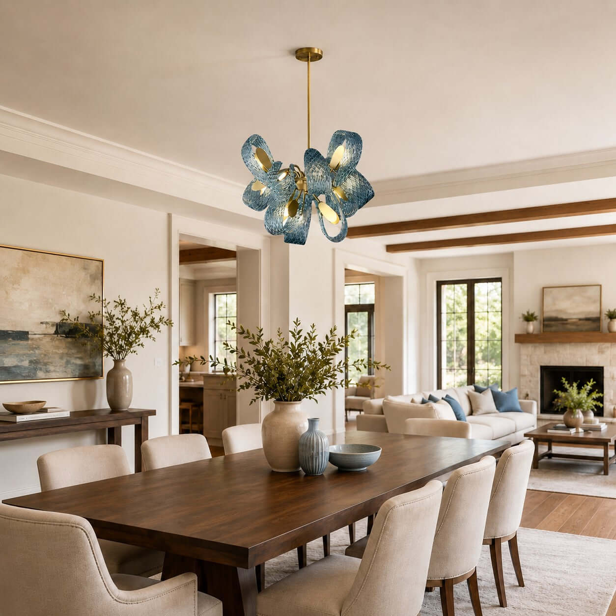 Petal Glass Chandelier