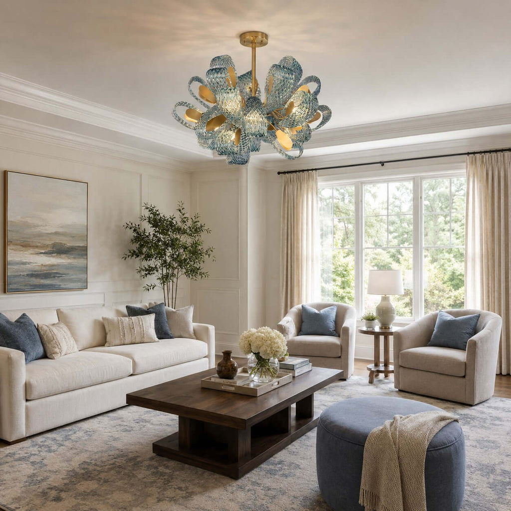 Petal Glass Chandelier