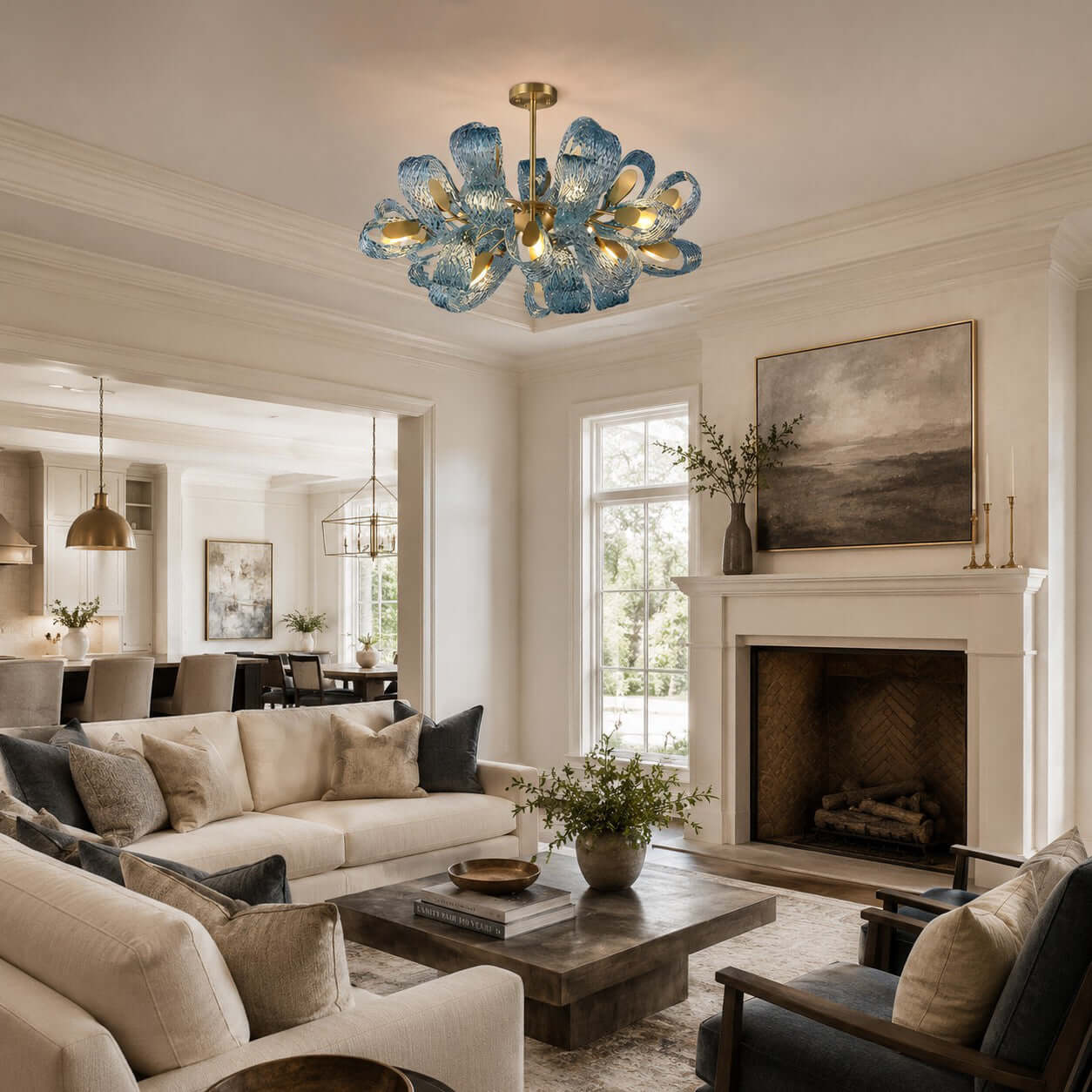 Petal Glass Chandelier