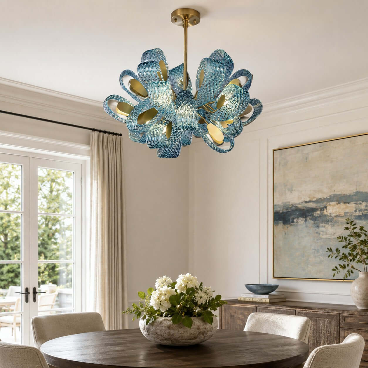 Petal Glass Chandelier