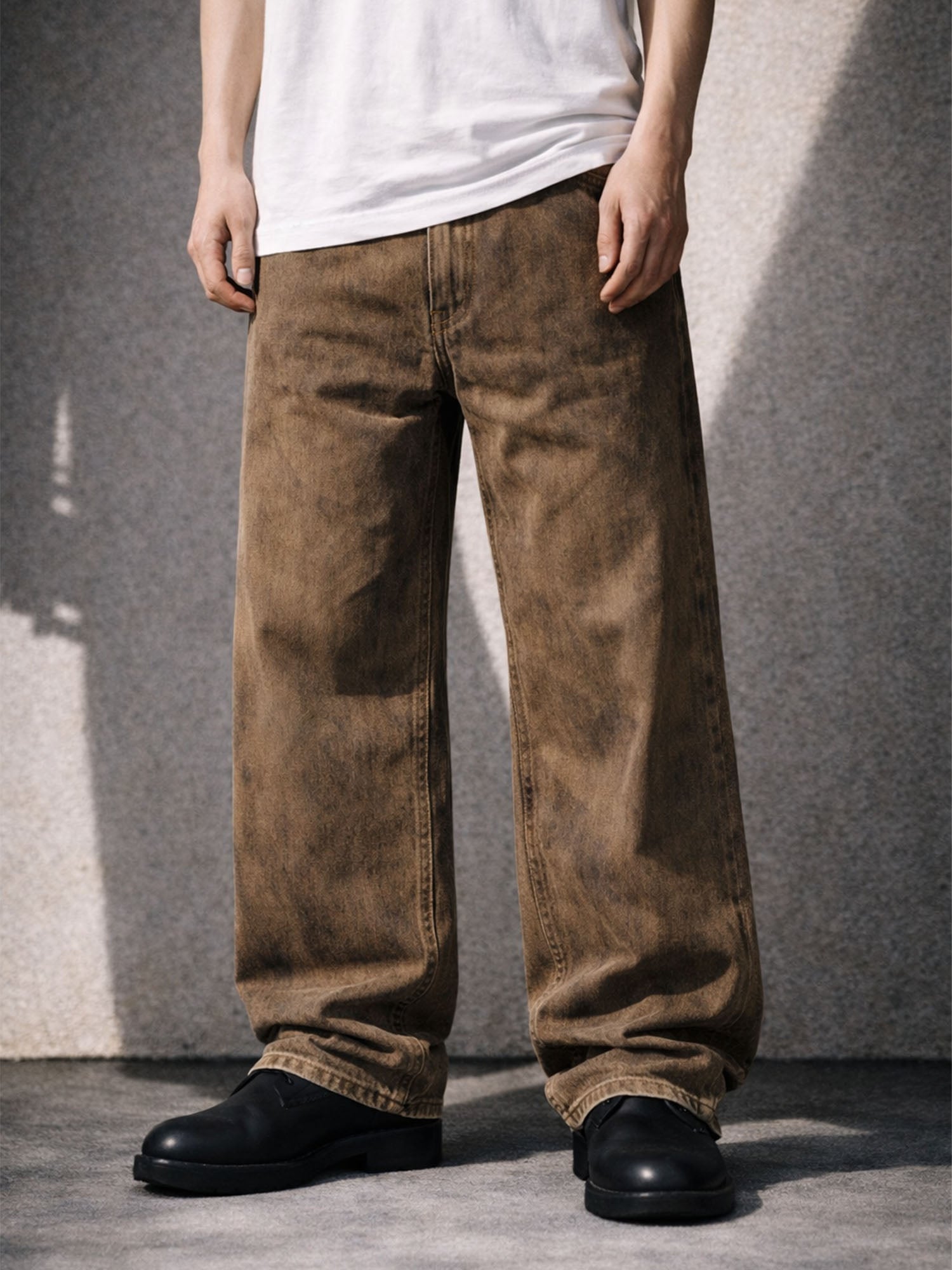 TAN RELAXED DENIM
