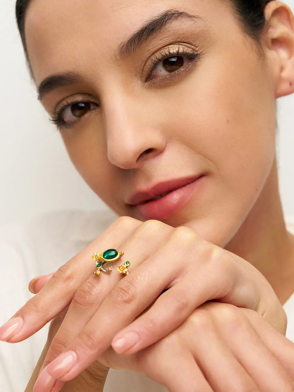 Exquisite Emerald Ring - Enchanted Branch