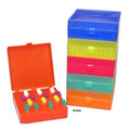 MTC Bio R1020-R Storage Box, hinged lid, 100 x 1.5mL, Red, 5/pk
