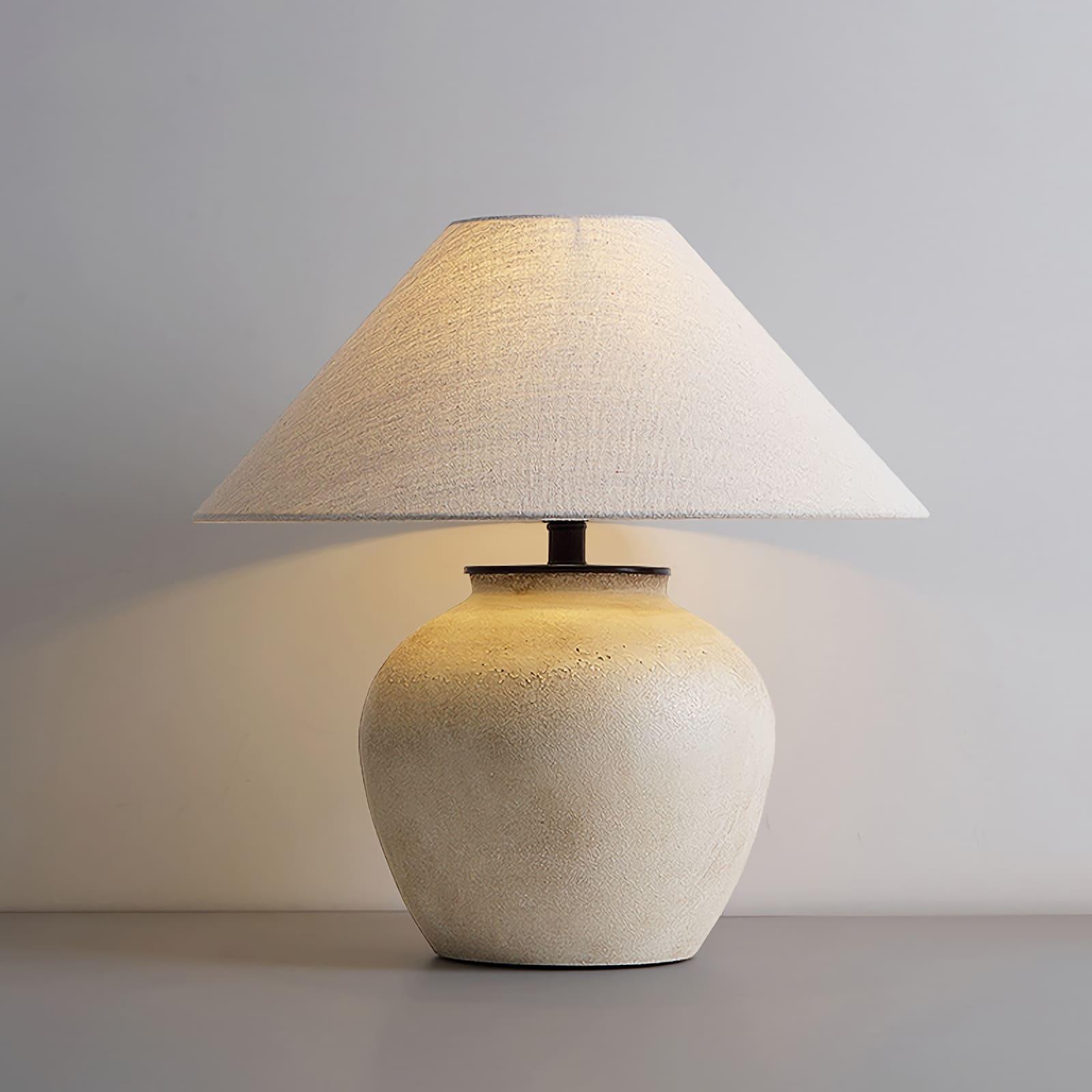Retro Ceramic Jar Table Lamp