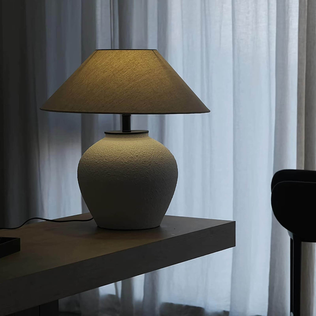 Retro Ceramic Jar Table Lamp