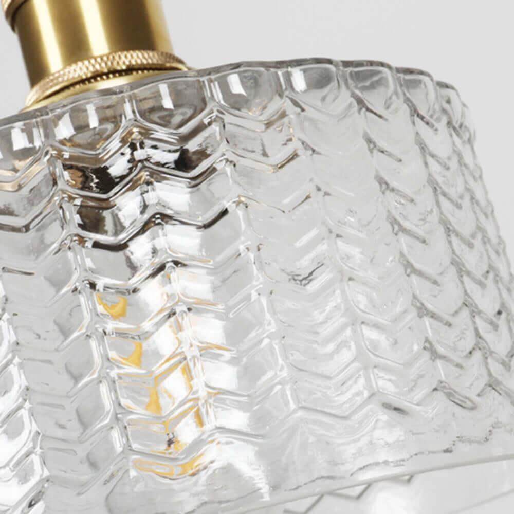 Retro Cylinder Glass Pendant Light