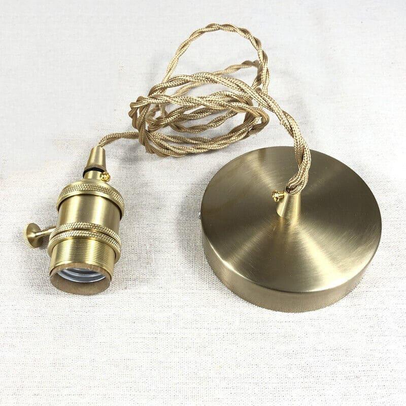 Retro Cylinder Glass Pendant Light