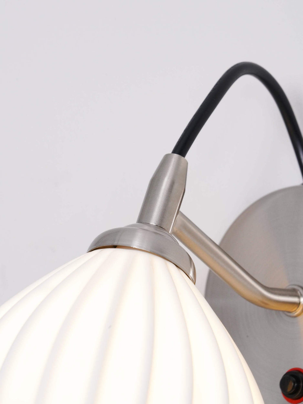Ceramic Ribbed Wall Light