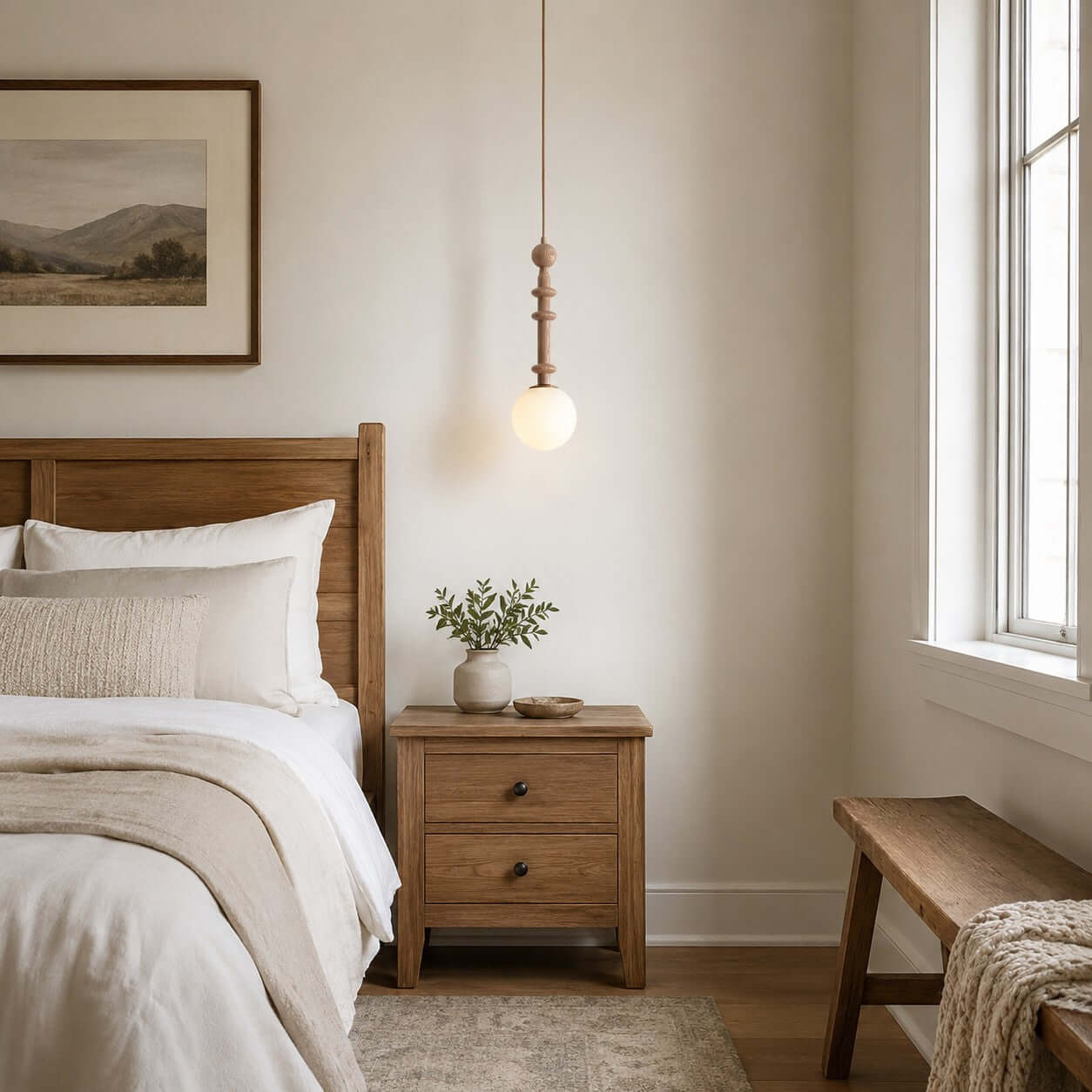 Roman Column Pendant Light