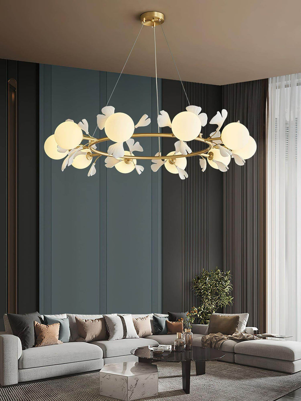 Rosalia Ginkgo Chandelier