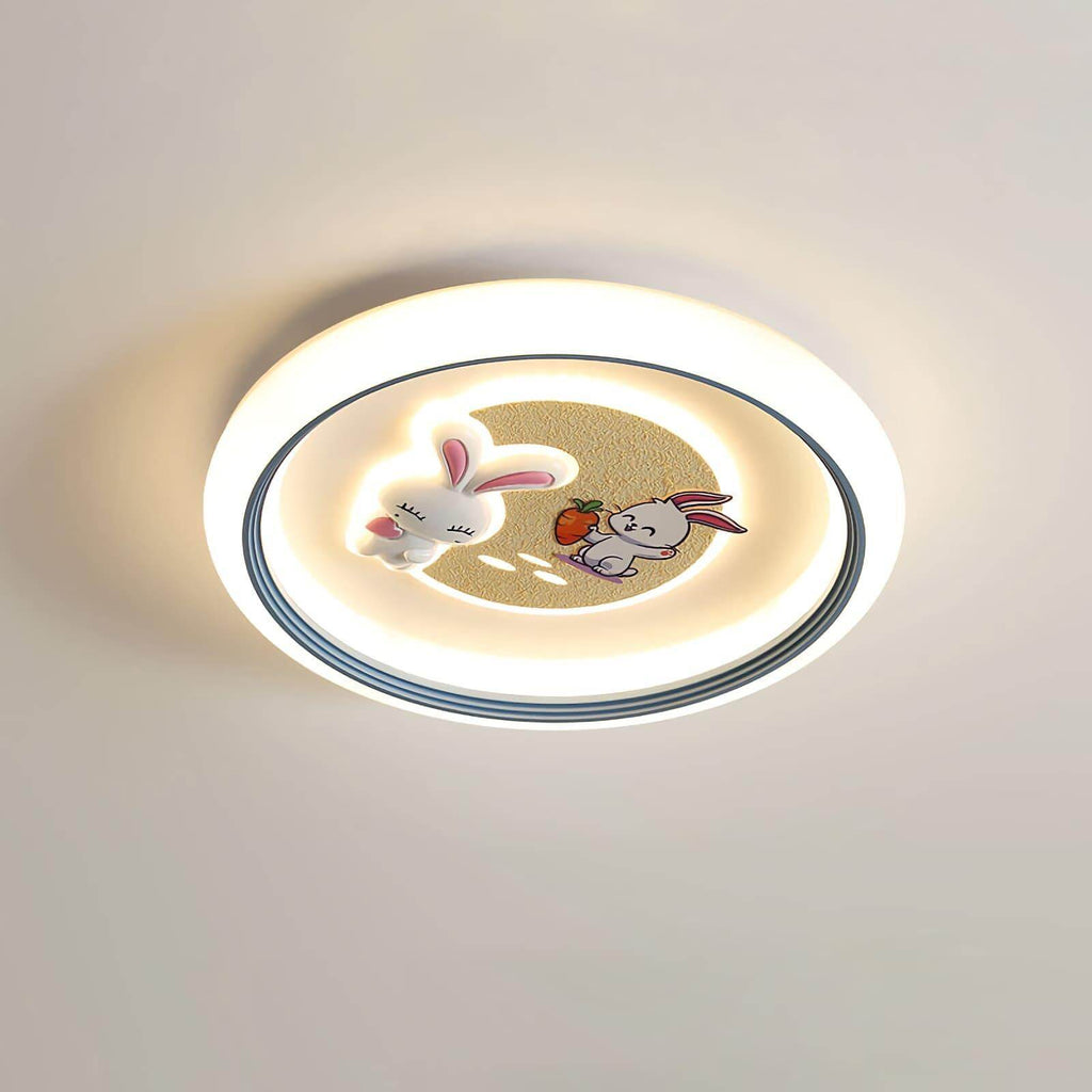 Round Bunny Ceiling Lamp