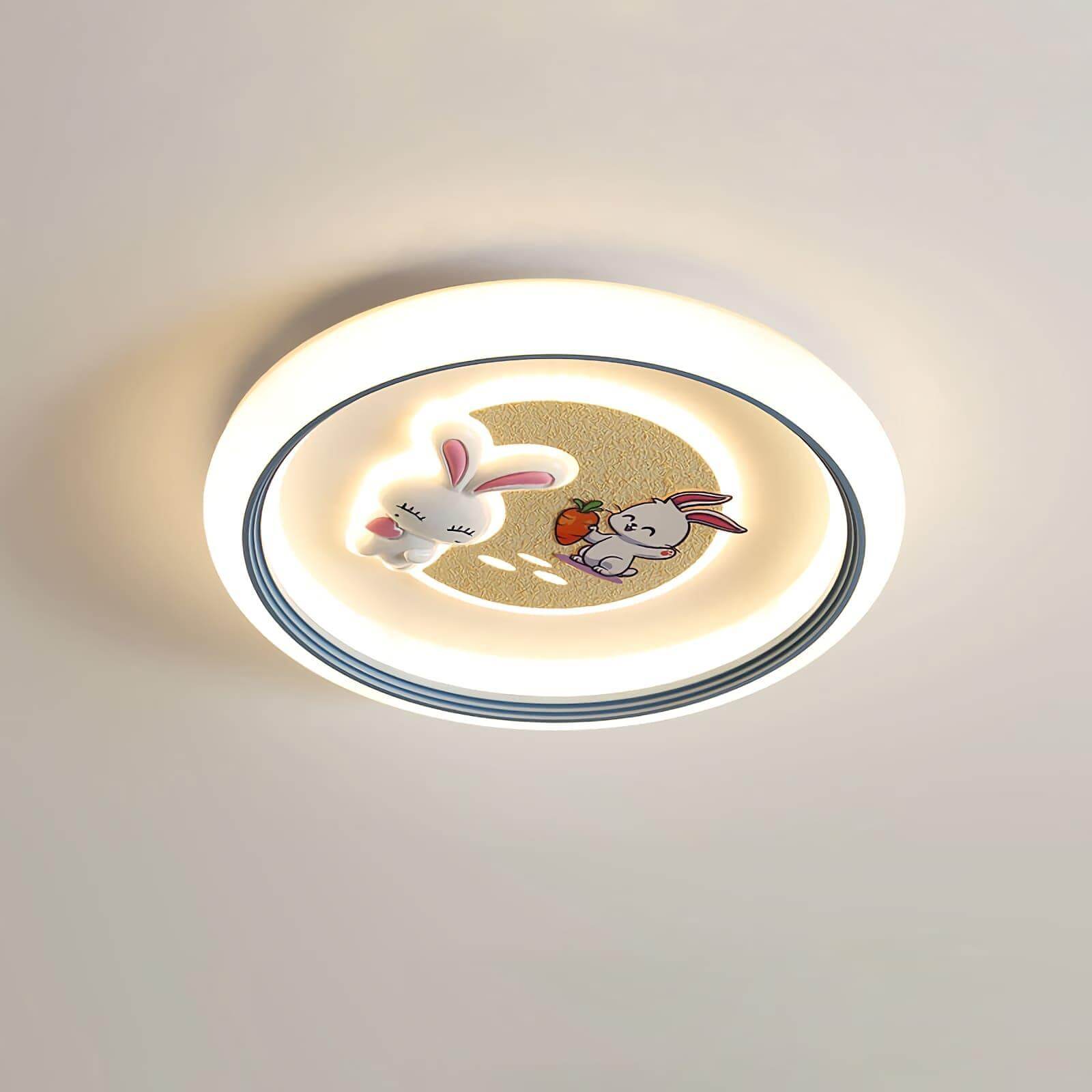 Round Bunny Ceiling Lamp