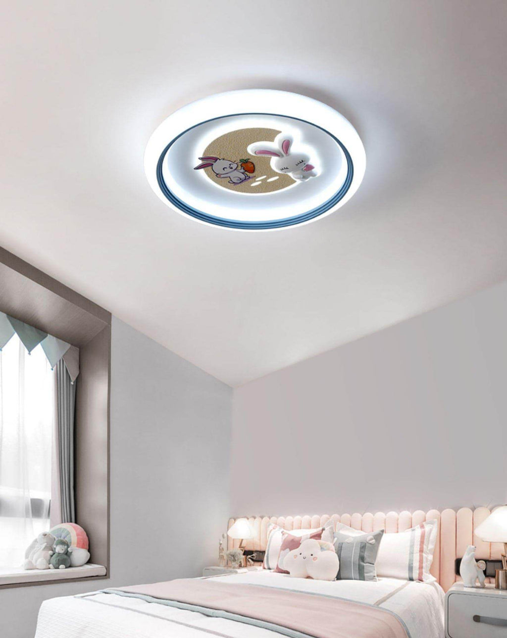 Round Bunny Ceiling Lamp