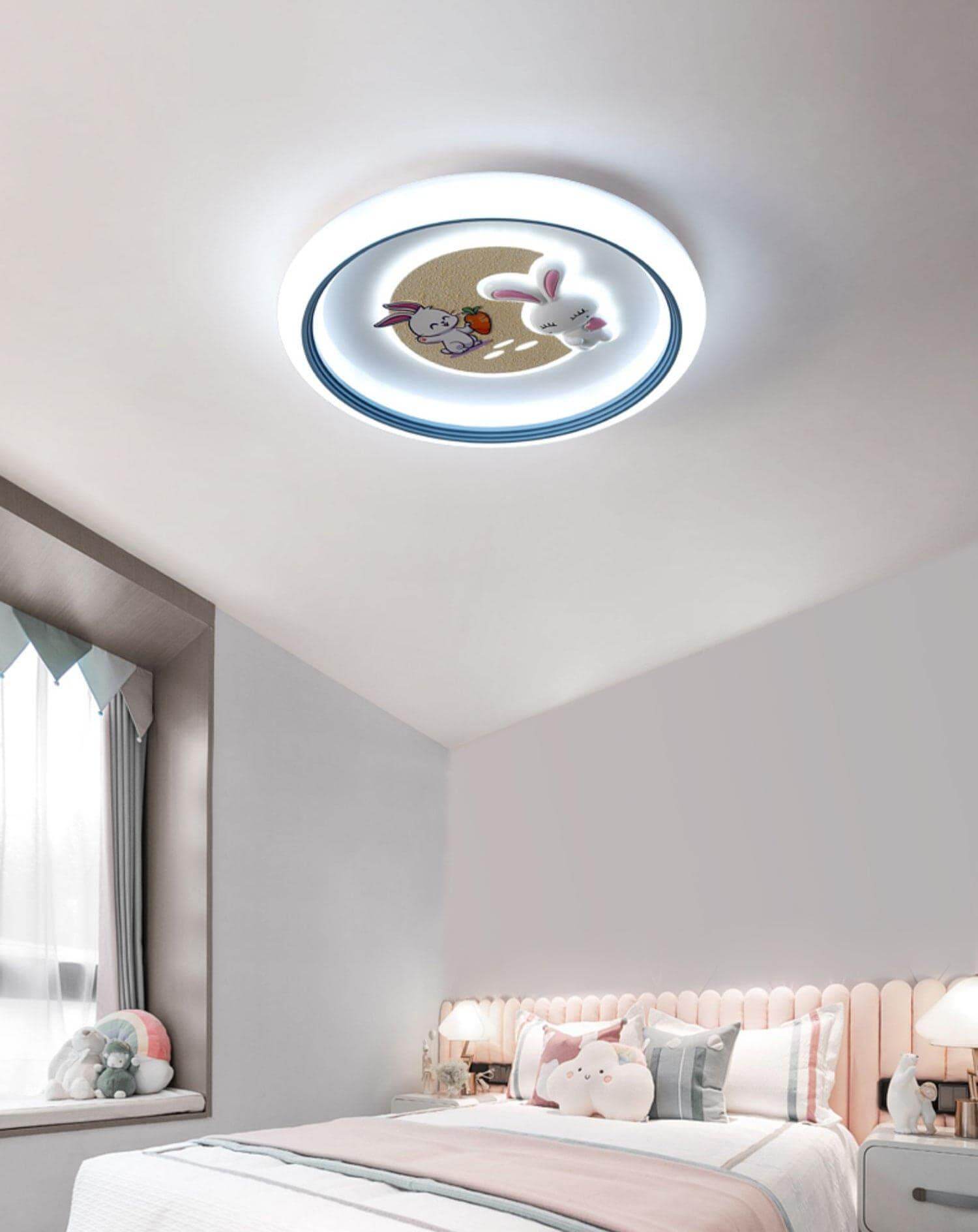 Round Bunny Ceiling Lamp
