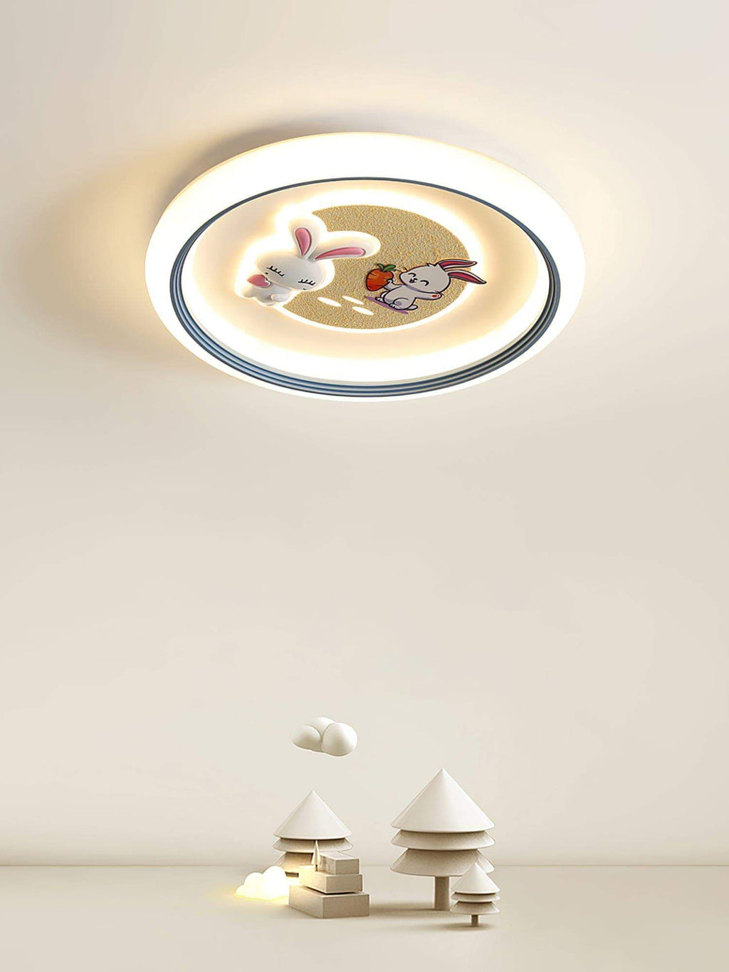 Round Bunny Ceiling Lamp
