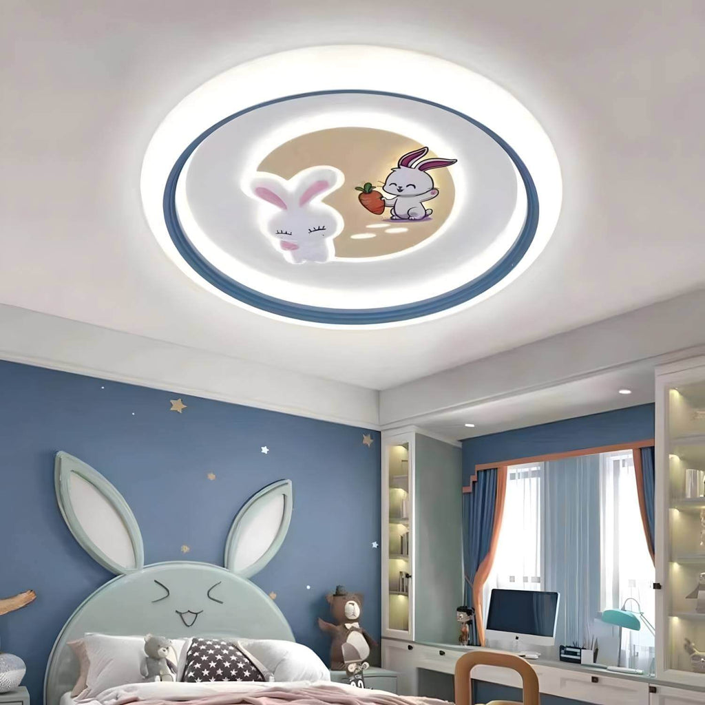 Round Bunny Ceiling Lamp