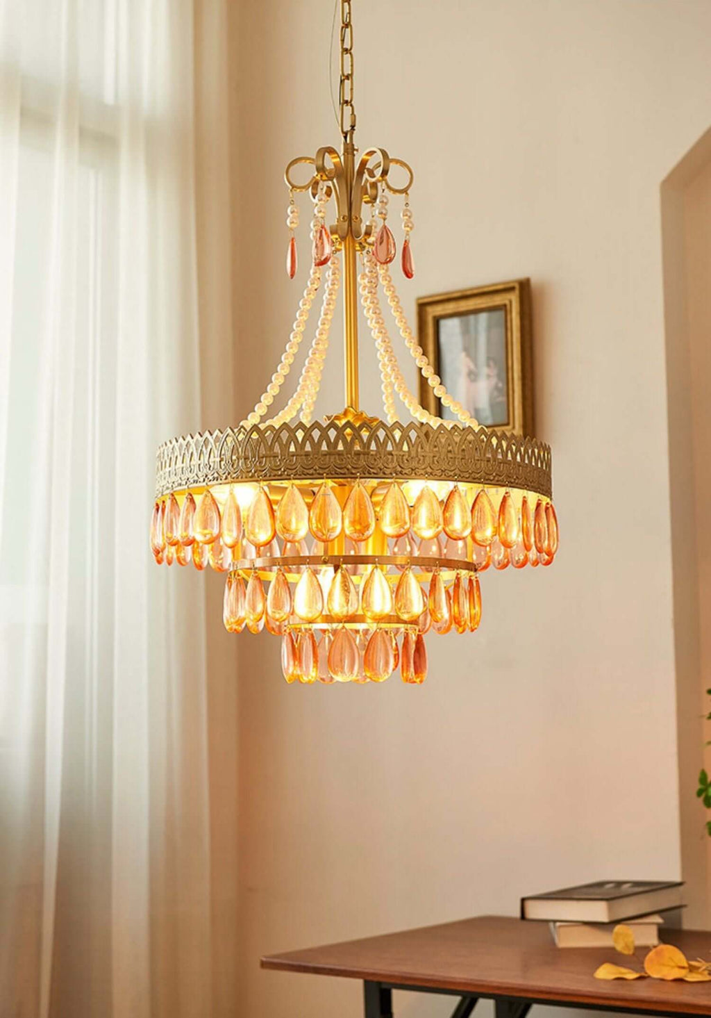 Ruby Chandelier