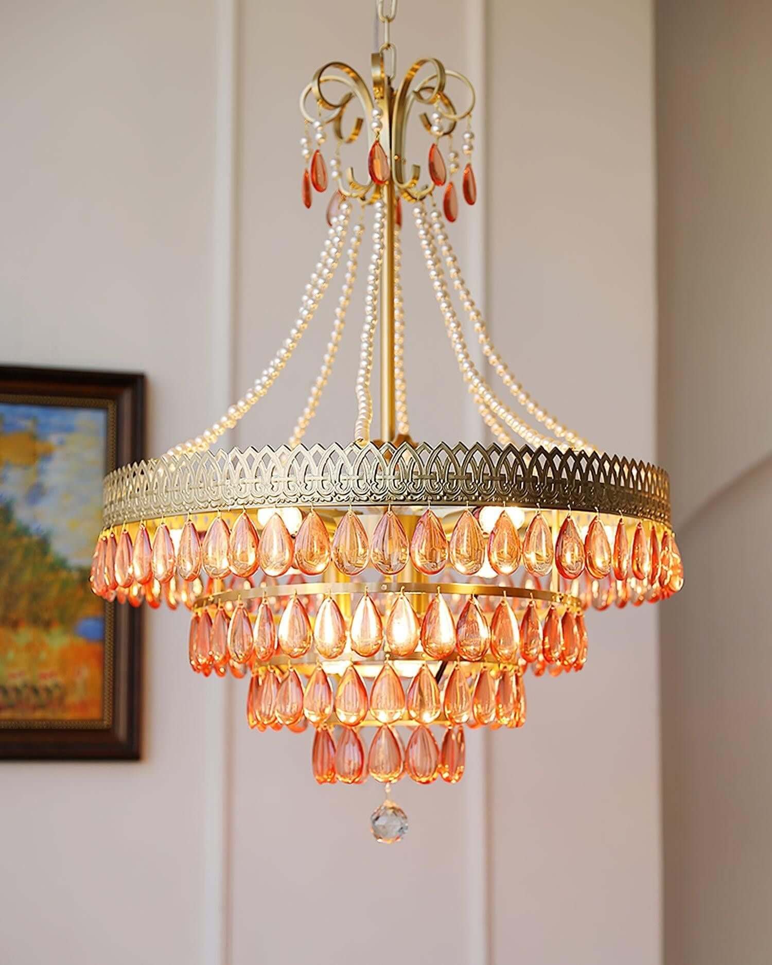 Ruby Chandelier