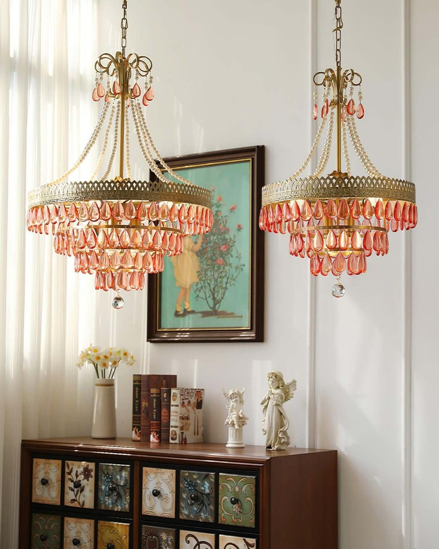 Ruby Chandelier