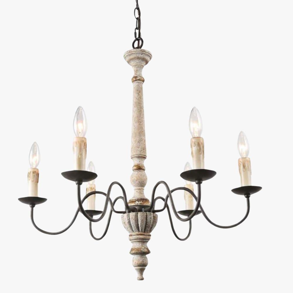 Rustic Candlestick Chandelier
