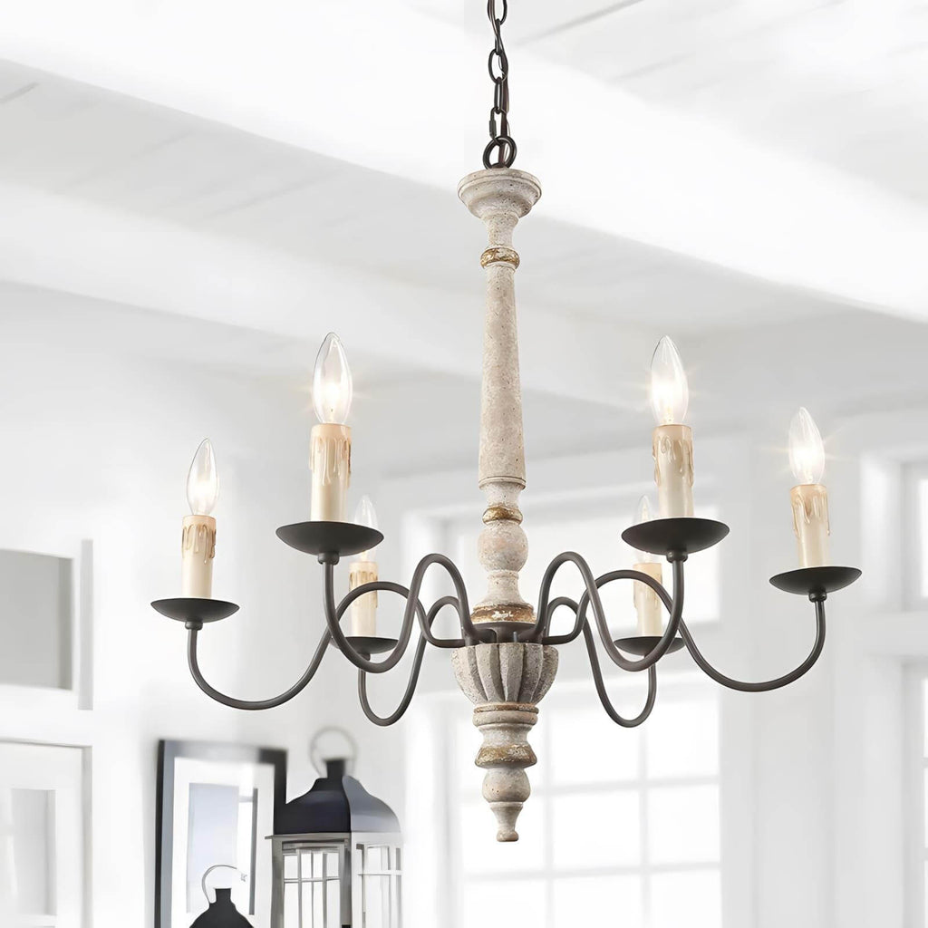 Rustic Candlestick Chandelier