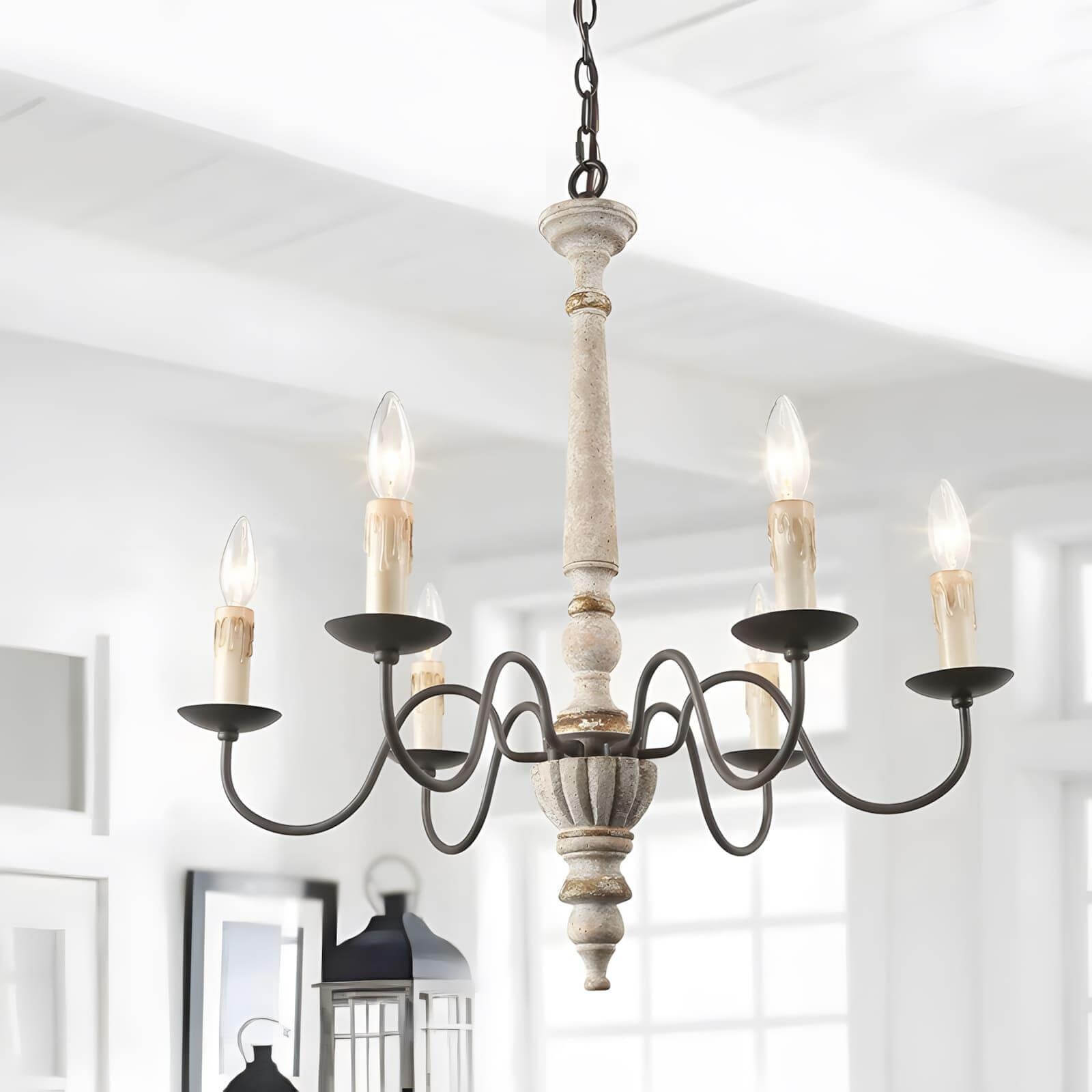 Rustic Candlestick Chandelier