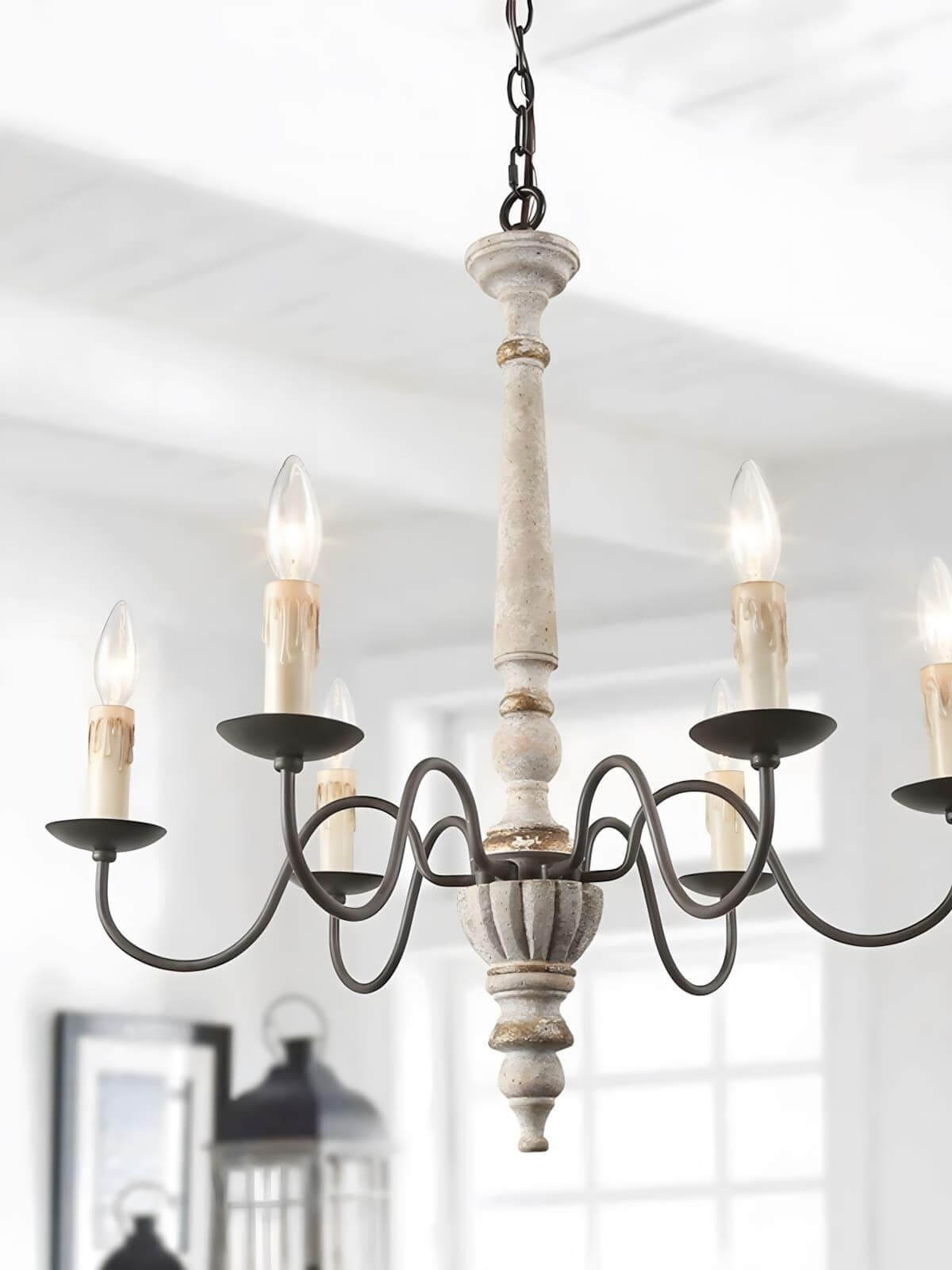 Rustic Candlestick Chandelier