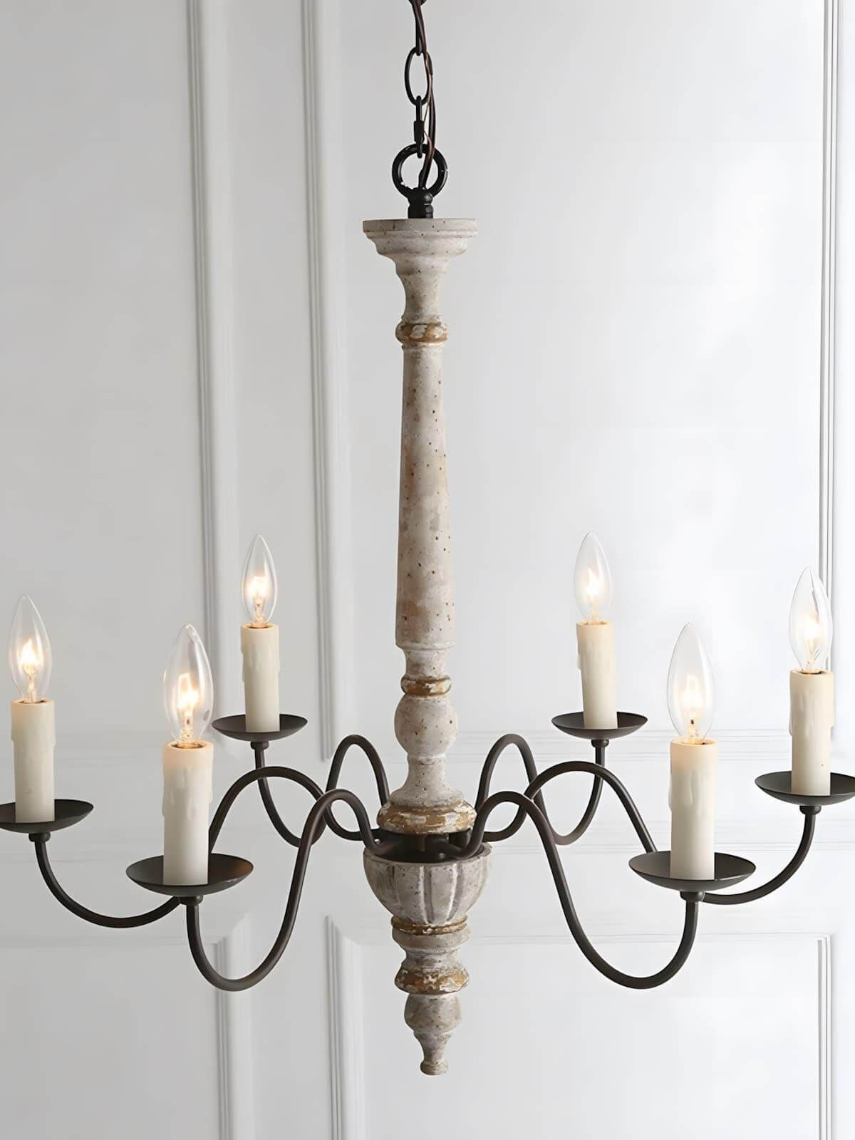 Rustic Candlestick Chandelier