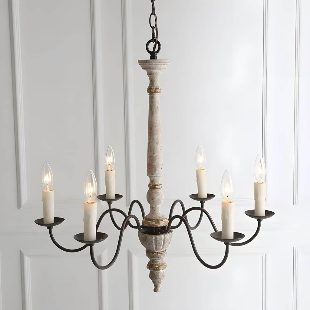 Rustic Candlestick Chandelier