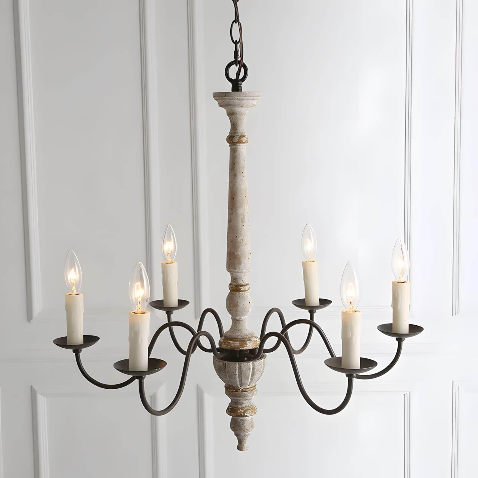 Rustic Candlestick Chandelier