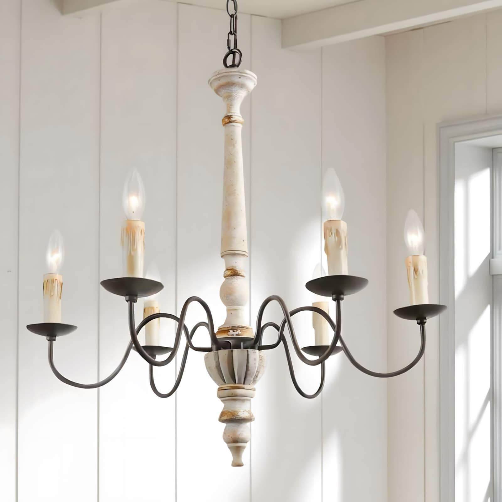 Rustic Candlestick Chandelier