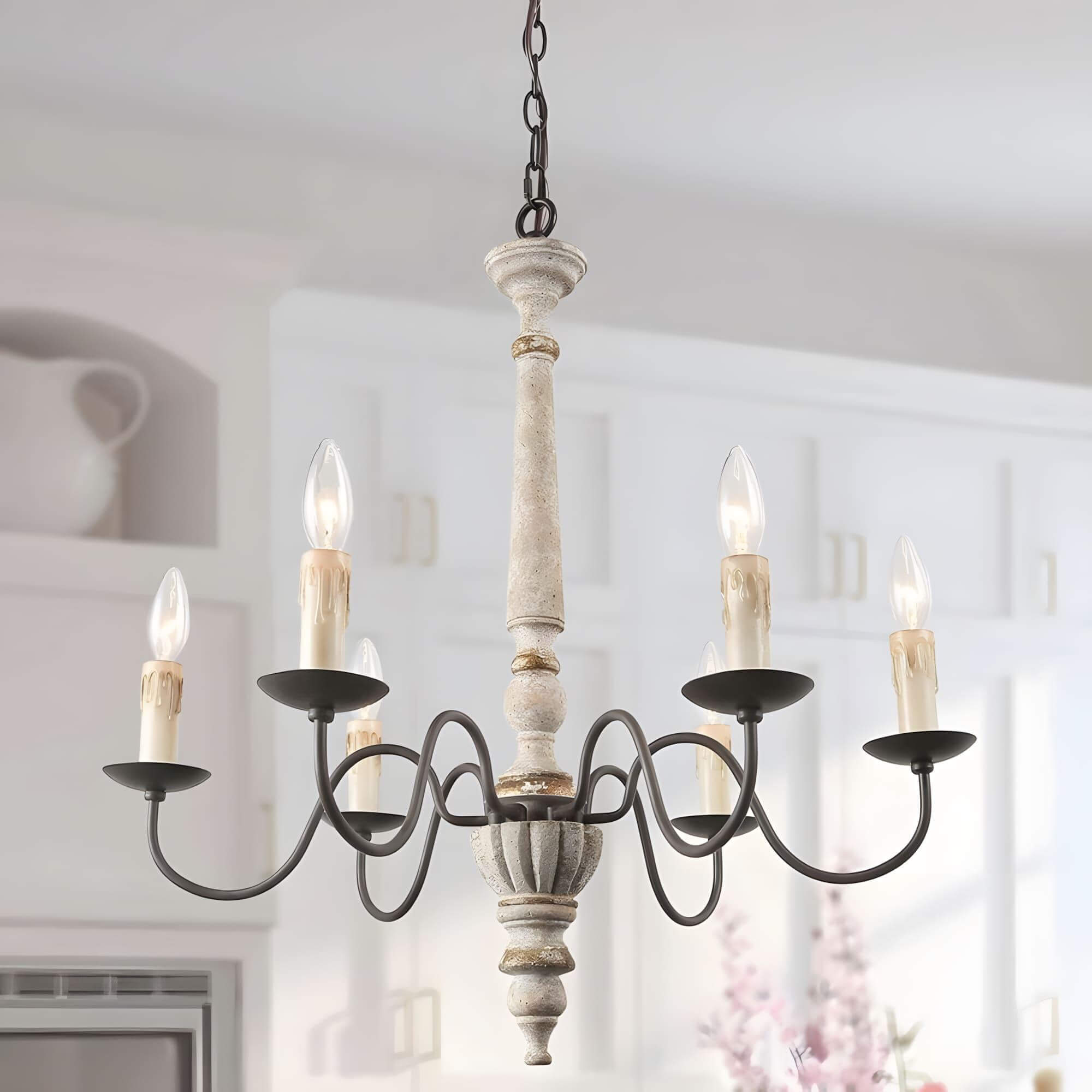 Rustic Candlestick Chandelier