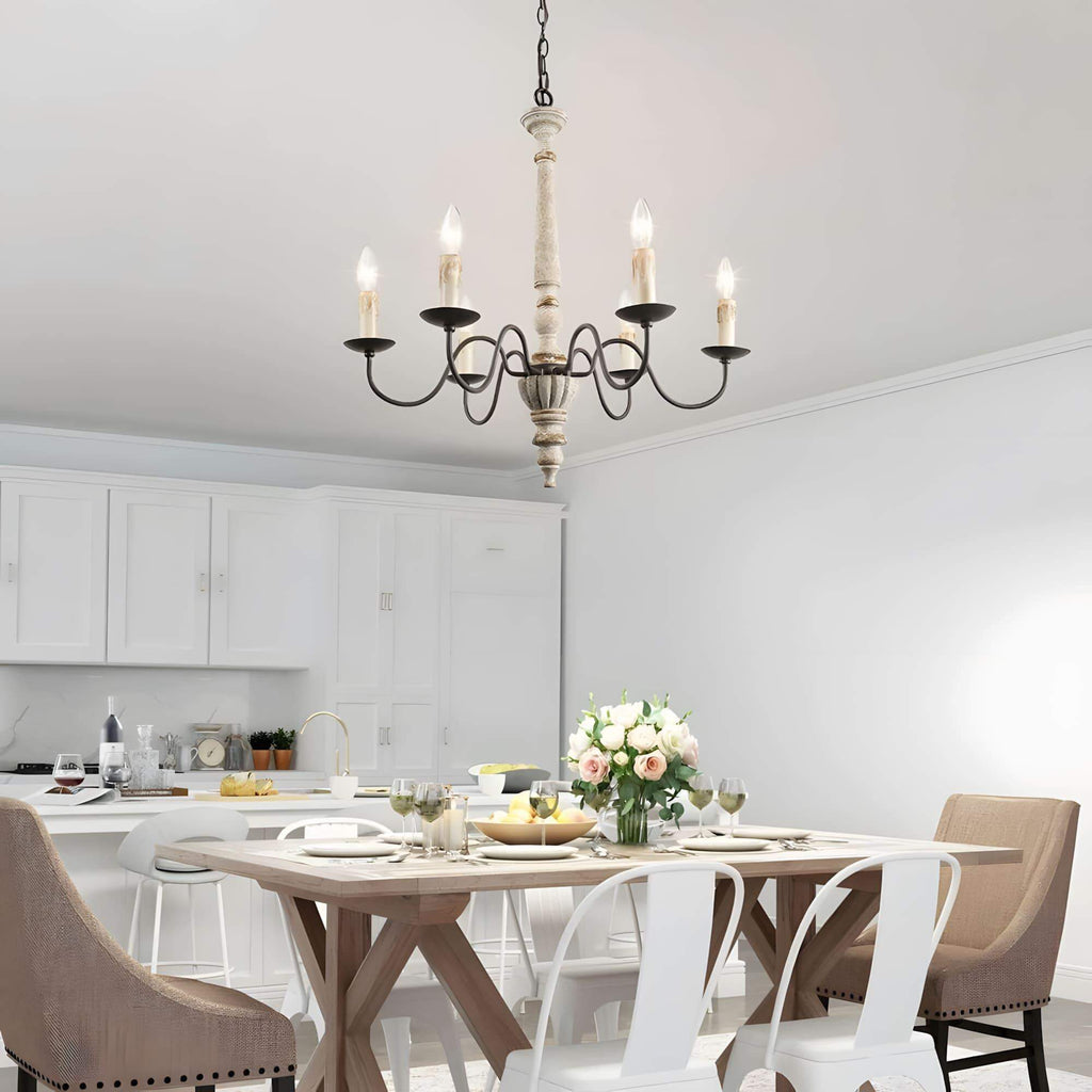 Rustic Candlestick Chandelier