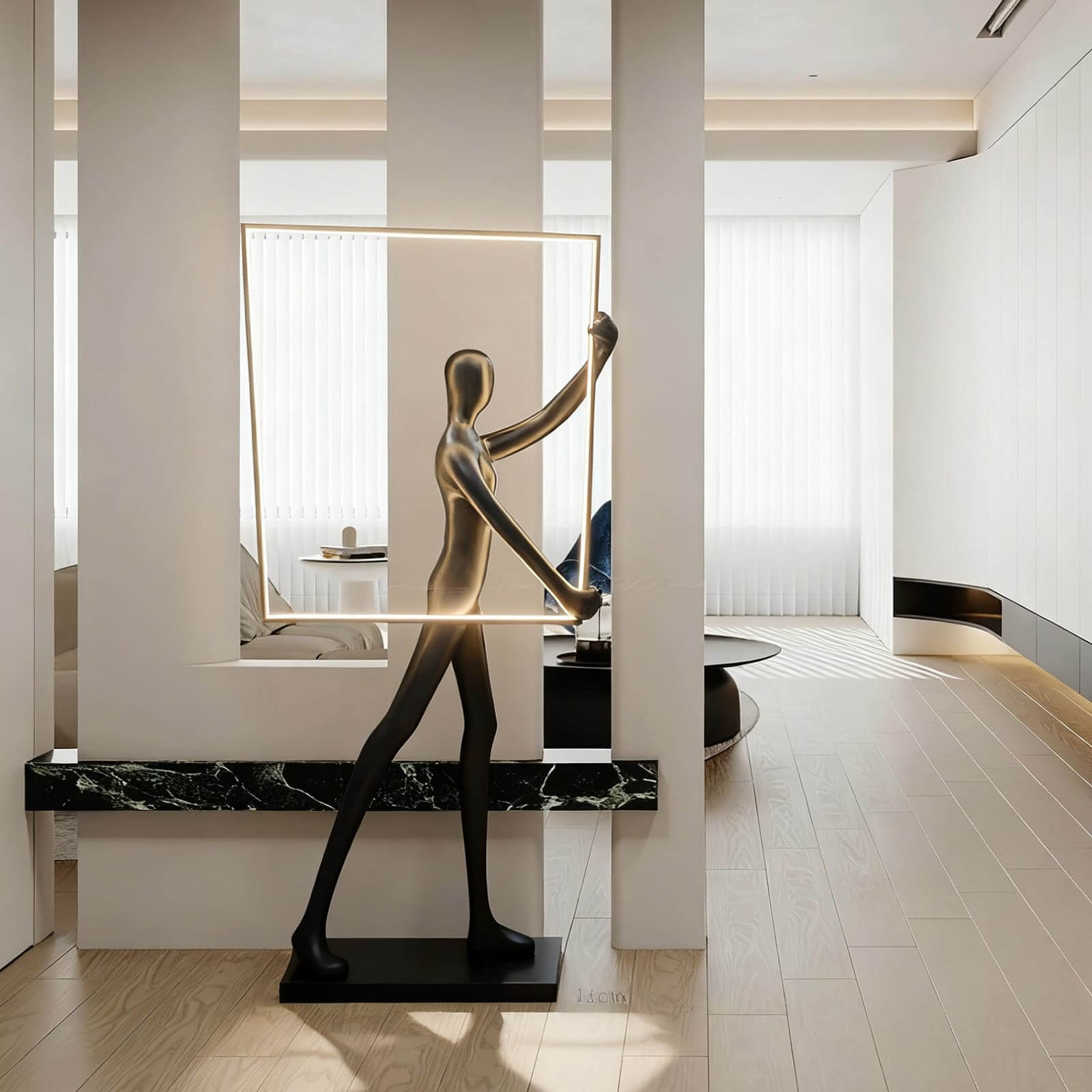 Rynza Sculptural Floor Lamp