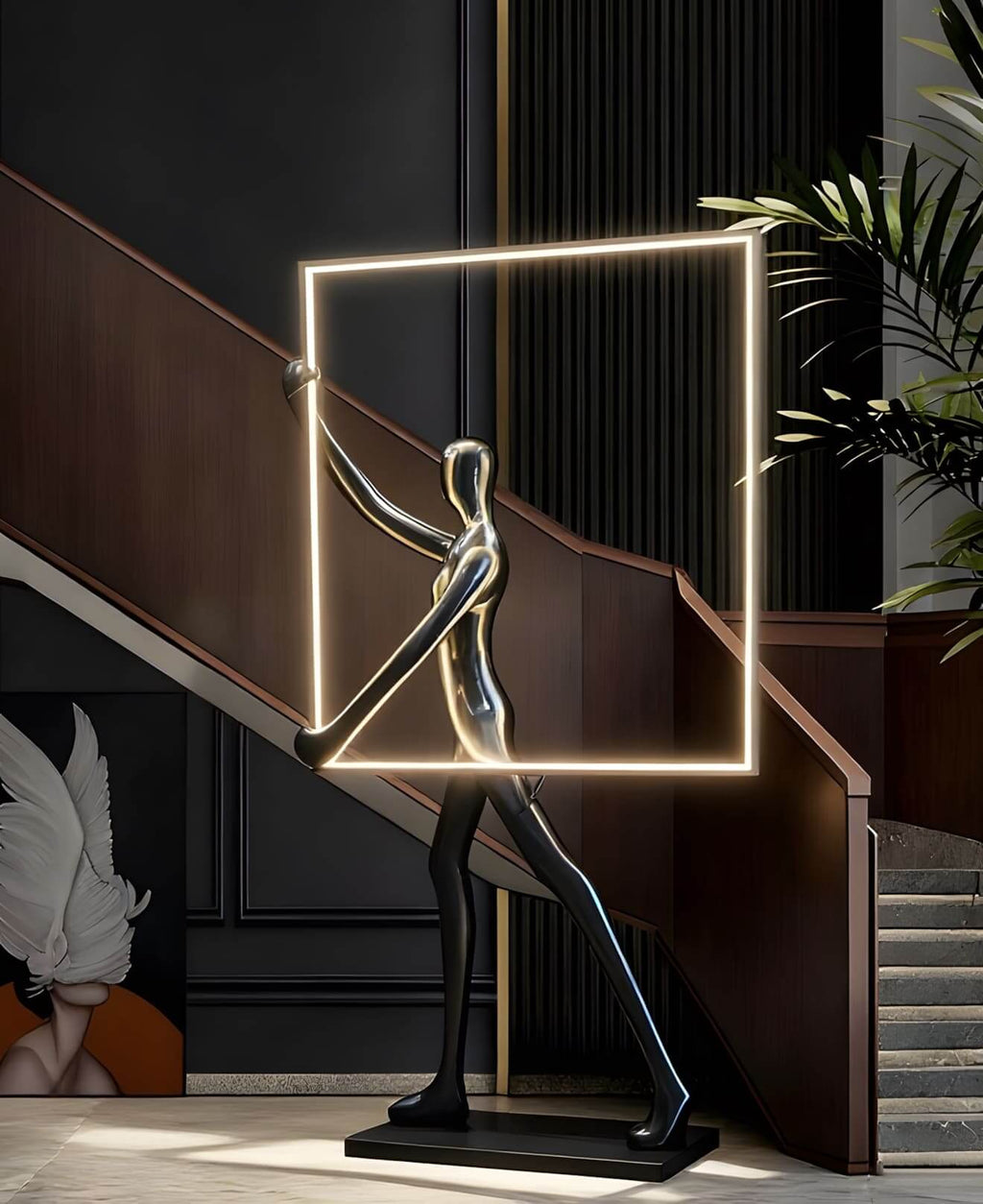 Rynza Sculptural Floor Lamp