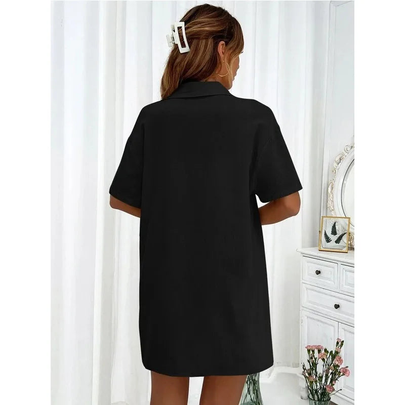 Solid Color Casual Loose Short Pants Sets For Women