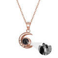 Personality Moon Necklace With Customizable Photo Romantic Gift