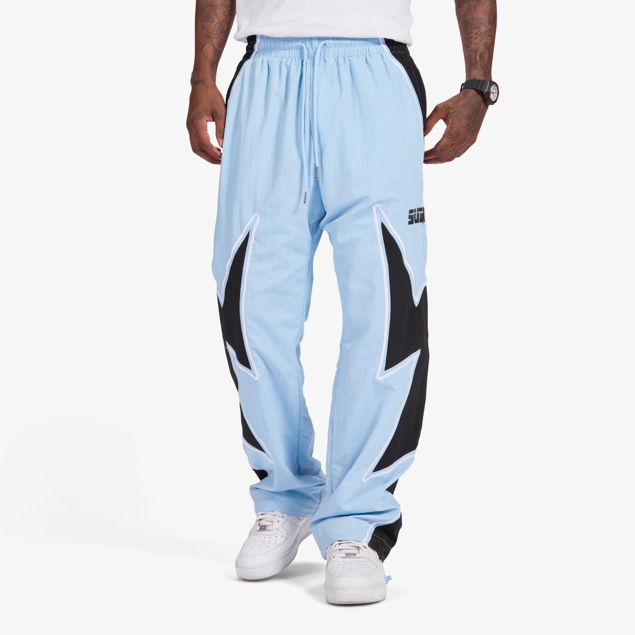 Sugarhill Bolt Windbreaker Pants - Baby Blue